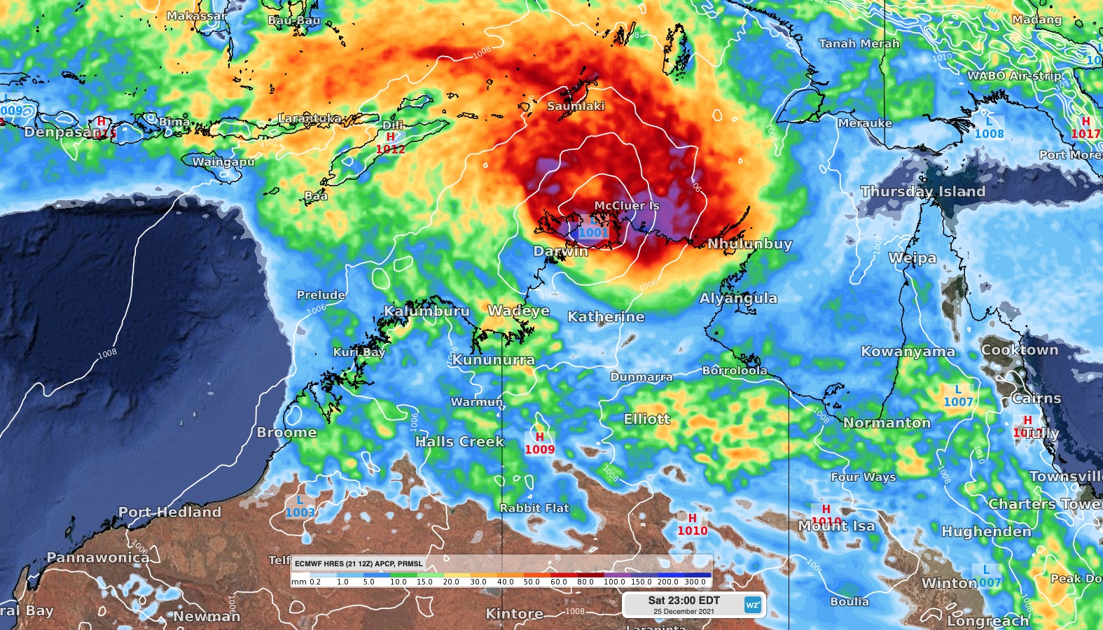 Christmas tropical cyclone threat looms